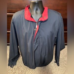FootJoy FJ Dryjoys Jacket Mens L Black Golf Windbreaker‎ Long Sleeve 1/4  Zip